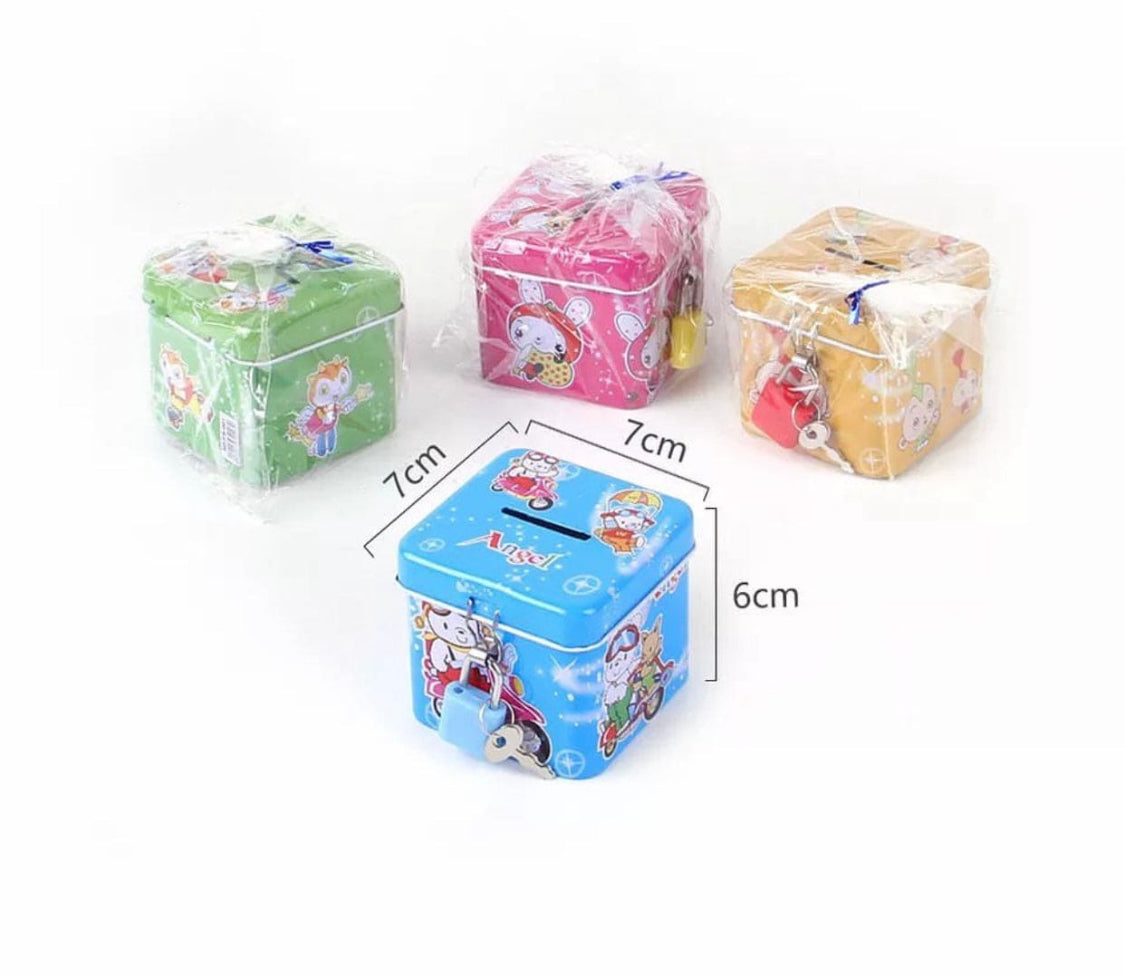 Cute Cartoon Piggy Bank, Kids Money Box, Money Saving Box, Money Box with Lock Key Cute Cartoon Piggy Bank, Kids Money Box, Money Saving Box, Money Box with Lock Key